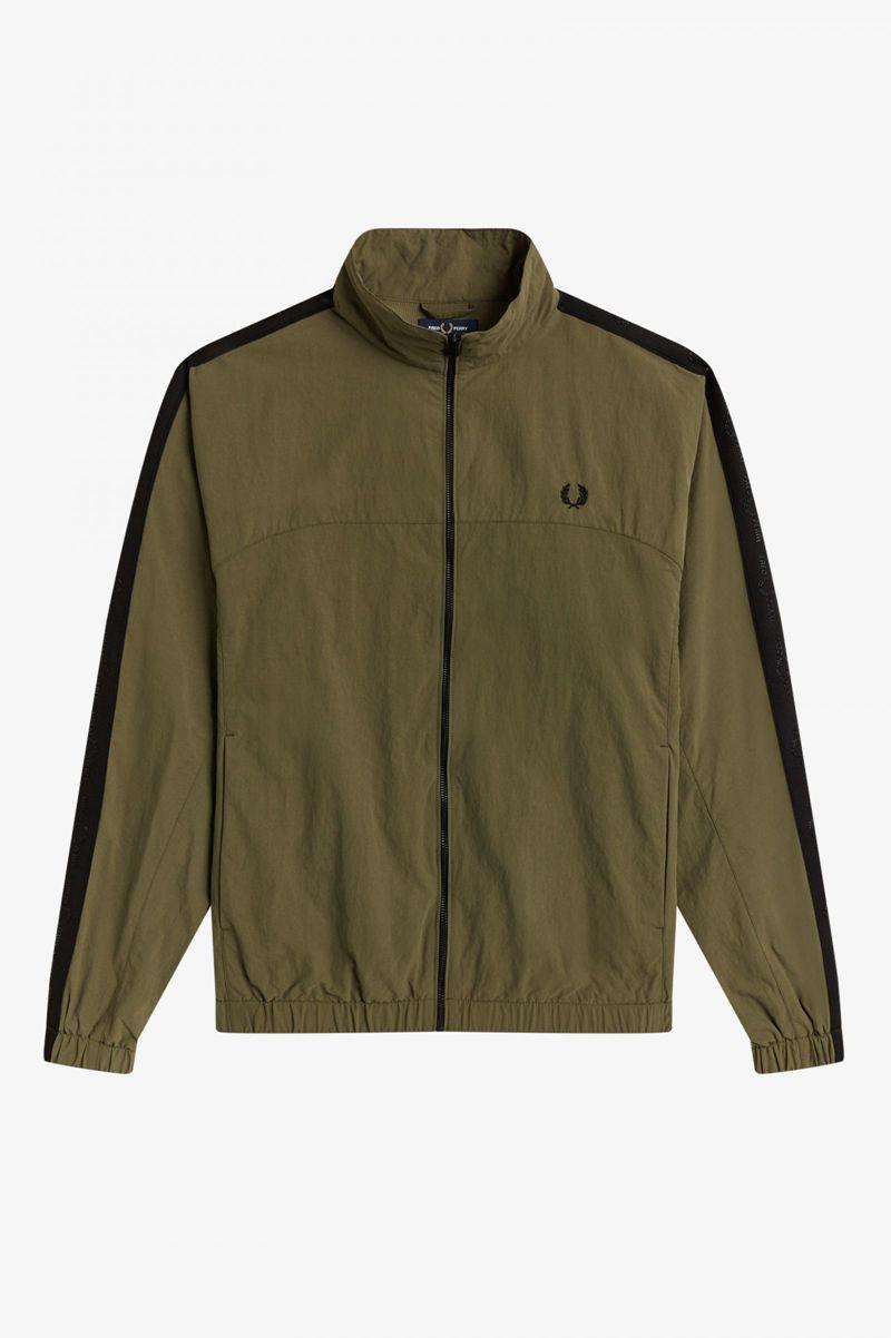 Geaca Barbati Fred Perry Tonal Taped Shell Verzi | RO 1265NWYB